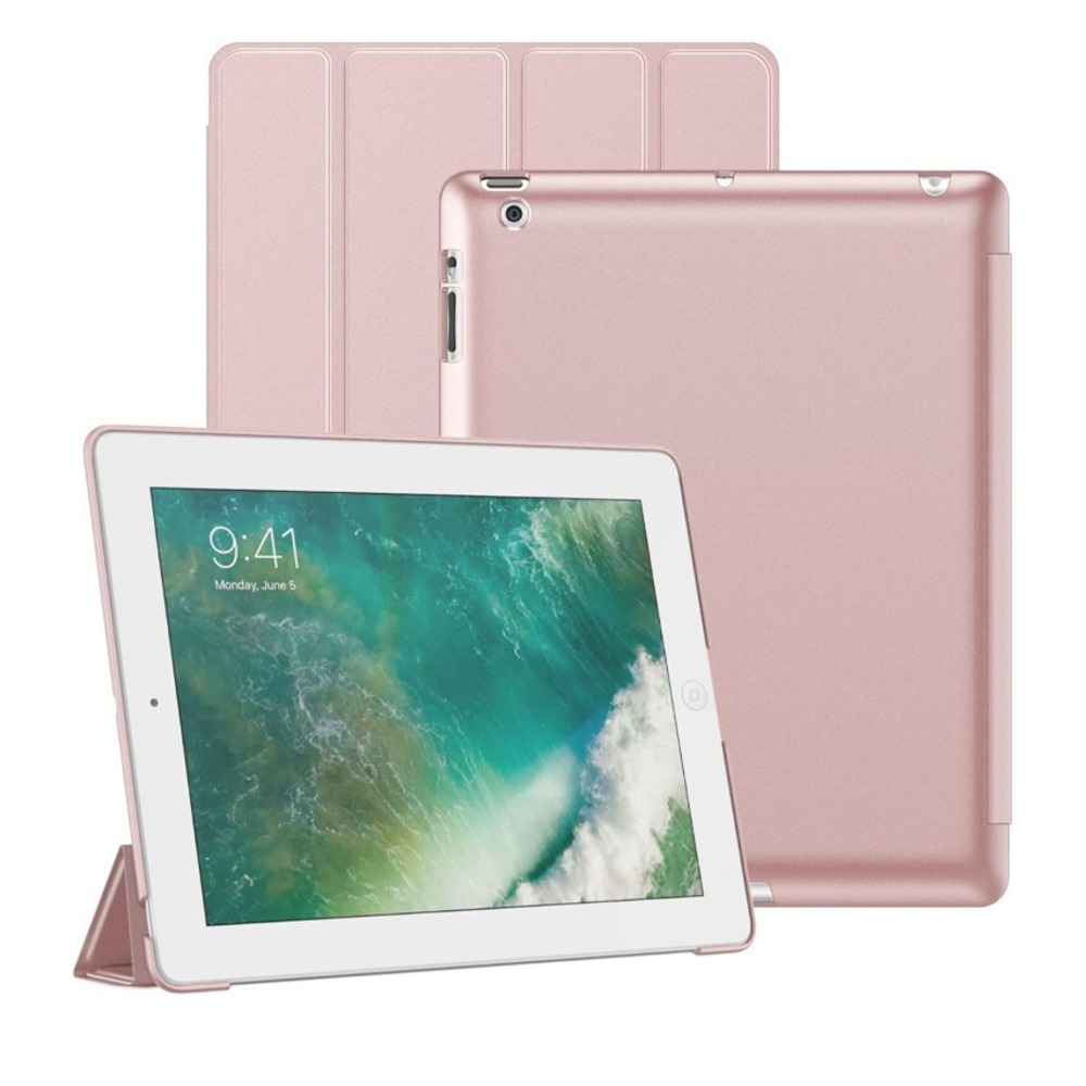 JETech Case for iPad 2 3 4 Smart Case Cover with Auto Sleep/Wake (Rose Gold)